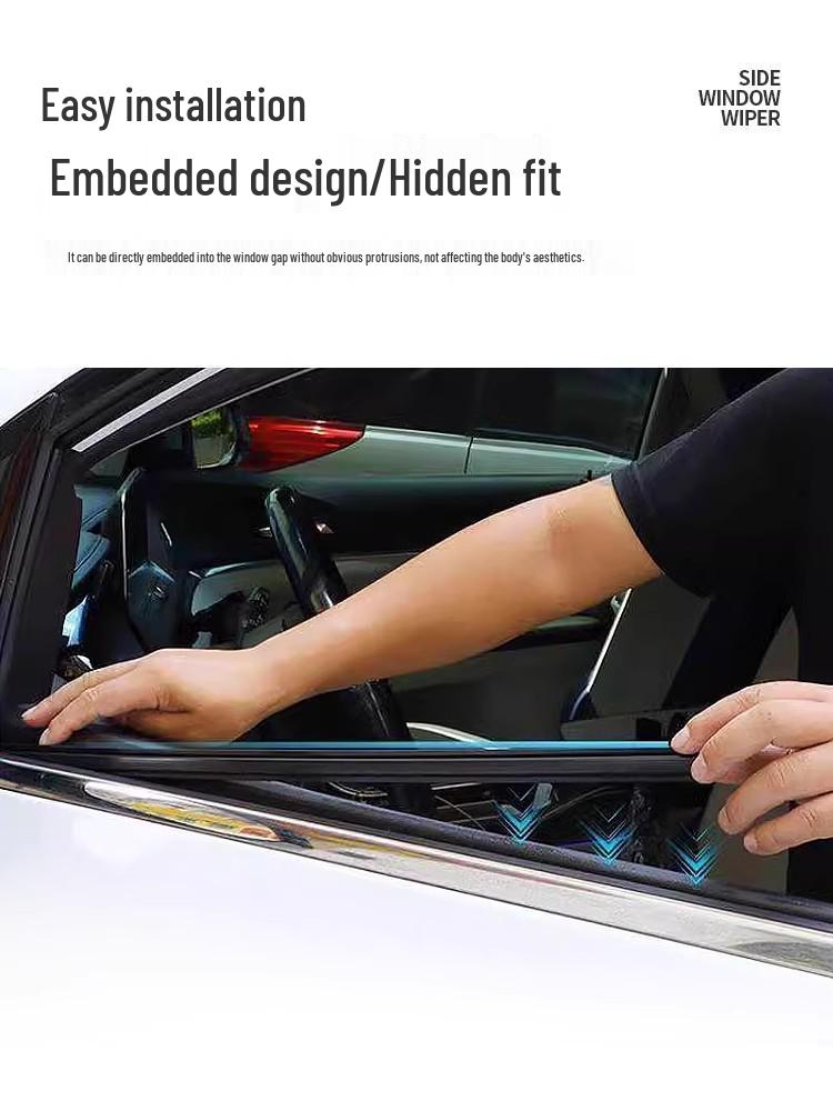 BYD 24 Song L Side Window Wiper: Rainproof & Anti-Fog Double Scraper with Rubber Wiper Blade