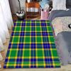 Plaid Blue Green Yellow carpet Non-slip rug suitable for living room and bedroom sofas