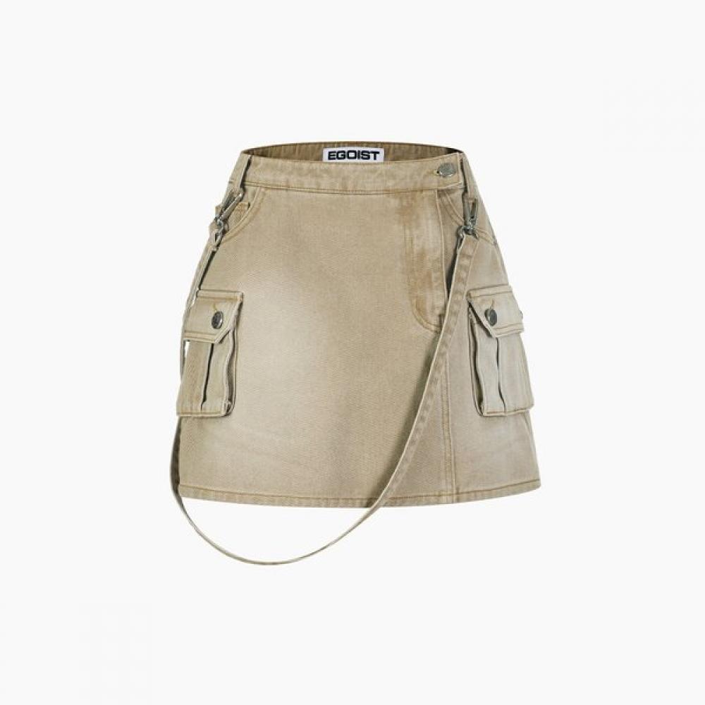 

Egoist Suspender Denim Miniskirt Es2ds361 BE/55