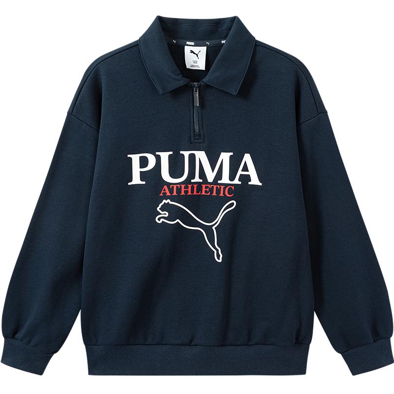 Puma Kids' Long-Sleeve Collared T-Shirt