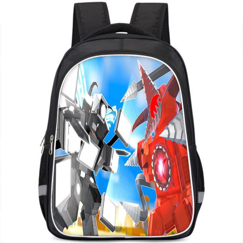 Vibrant Cartoon Character Backpack For Kids Stylish Oxford Cloth Large Capacity