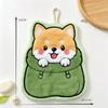 Coral Velvet Kitchen Cleaning Towel Cartoon Style Cleaning Rag Cute Hand Towel  Household