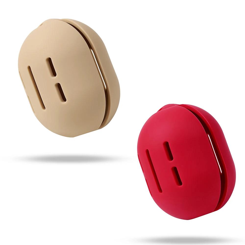 2pcs Cosmetic sponge holder, beauty mixer holder, travel cosmetic sponge storage box, silicone shatterproof cosmetic sponge box.