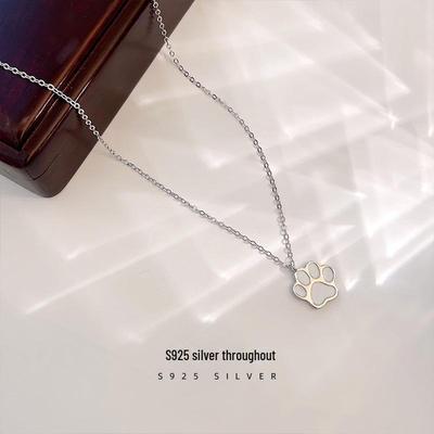 Banyan Tree S925 Silver Cat Claw Pendant Necklace Women’s Summer Luxury 2022