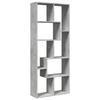 VidaXL Room Divider Shelf Concrete Grey 67x25x161.5 Cm, Shelf, Bookcase, Storage Shelf, 858078