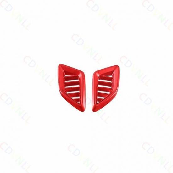 Dashboard L&R Air Outlet Vent Cover For Honda Accord 2018- 10th Bright Red