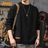 JEEP Men's Autumn/Winter Thickened Crew Neck Knit Sweater