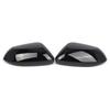 Pair Gloss Black Car Rearview Mirror Cover Cap For COROLLA HYBRID LE - 87915-52251 87910-02926 Rearview Mirror Protector