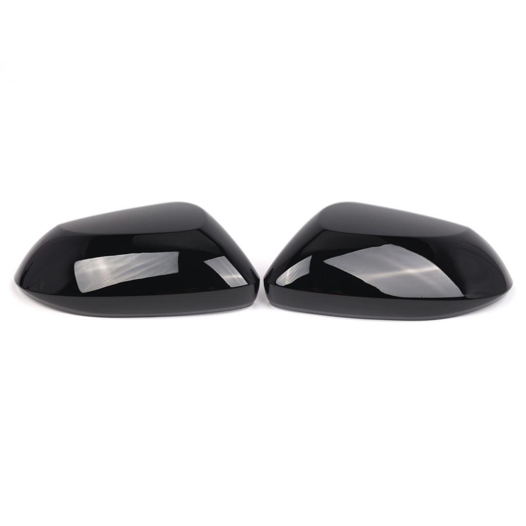 Pair Gloss Black Car Rearview Mirror Cover Cap For COROLLA HYBRID LE - 87915-52251 87910-02926 Rearview Mirror Protector