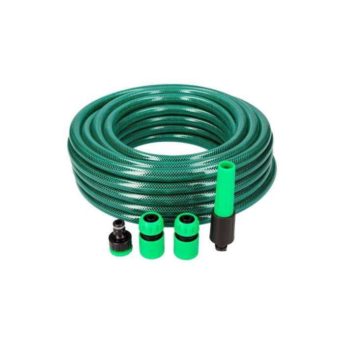 Tuyau D'arrosage EDM - Diamètre 15 Mm - 15 M Avec Accessoires