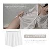 [YunXiozy Star] Pajama Specialty Store Women's 3/4 Sleeve Satin Sleepshirt with Shorts Button Down Nightgown Silk Nightshirt Pajamas Top Boyfriend