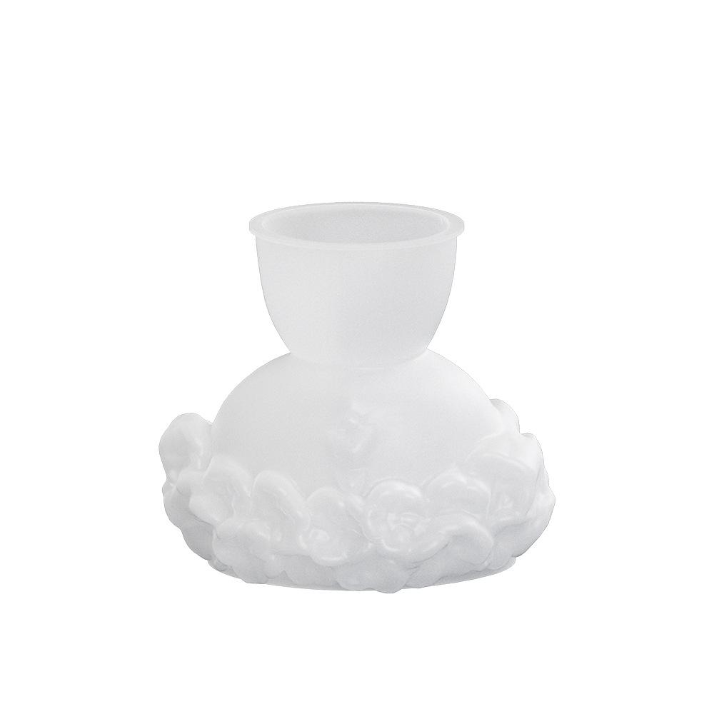 

Сделай сам форма для эпоксидной смолы с пипеткой, коробка для хранения, 3D стереоскопическая, гипс, кашпо с девочкой и цветочным венком, подставка для свечи, силиконовая форма Pack of 1