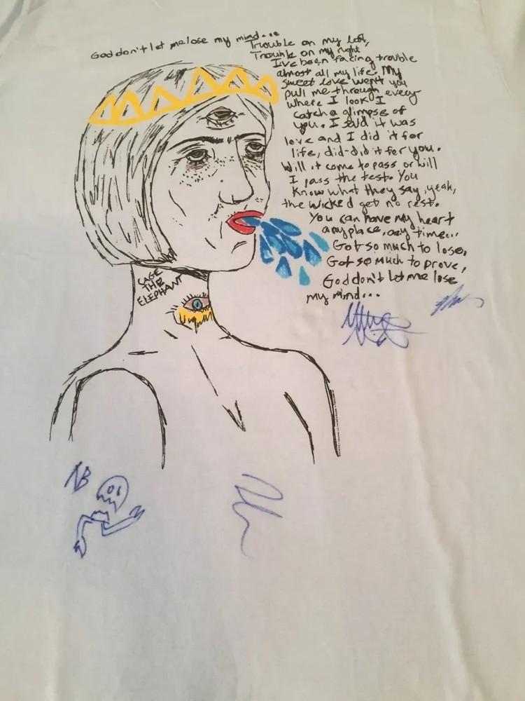 

Редкий! Дизайн группы Cage the Elephant хлопковая футболка унисекс от S до 4XL XL