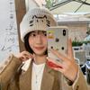 Cute Line-design Cat Knitted Hat For Womenkeeps You Warm In Fall And Winter