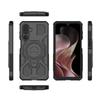 For Samsung Galaxy M36 5G Magnetic Case Rotating Metal Kickstand Shockproof PC+TPU Phone Back Cover
