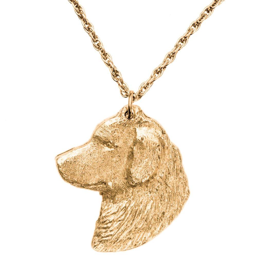 Золотистый ретривер (Глава) Коллекция кулонов-ожерелий Art Dog, изготовленных в Великобритании