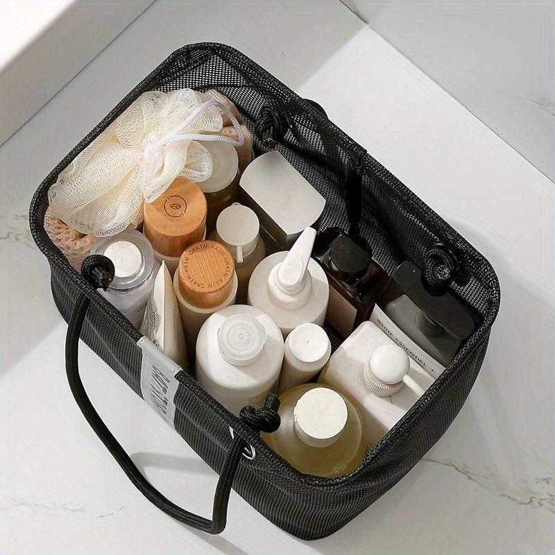 Portable Shower Basket, Bathroom Storage Basket, Mesh Breathable Toiletries Storage Bag, Household Shower Storage Basket