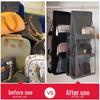 Double-Sided Transparent Hanging Organizer with Dustproof Pockets