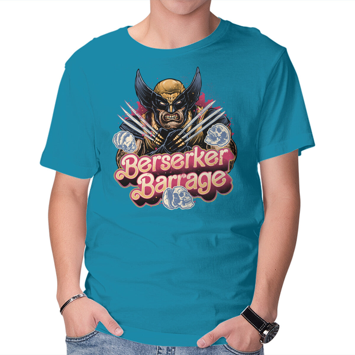 Unisex Crew Neck T-Shirt Berserker Mode Graphic Short Sleeve Casual Tee XXXXL