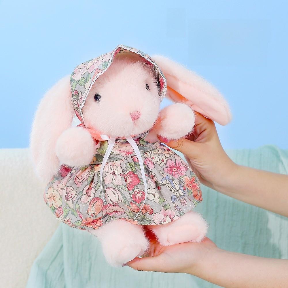 Plush Bunny Doll Gift For Girls With Soft Polyester Fiber For Birthday Celebrations
