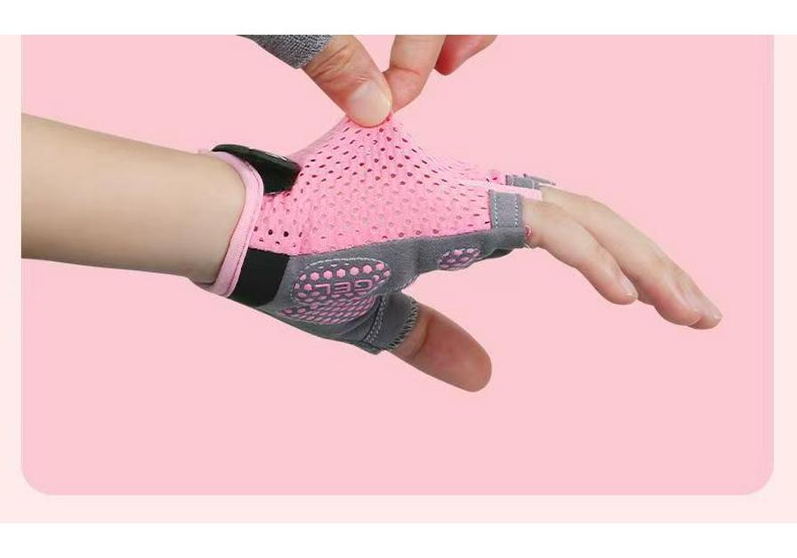 Kids' Non-Slip Half-Finger Gloves for Skating, Biking & Training