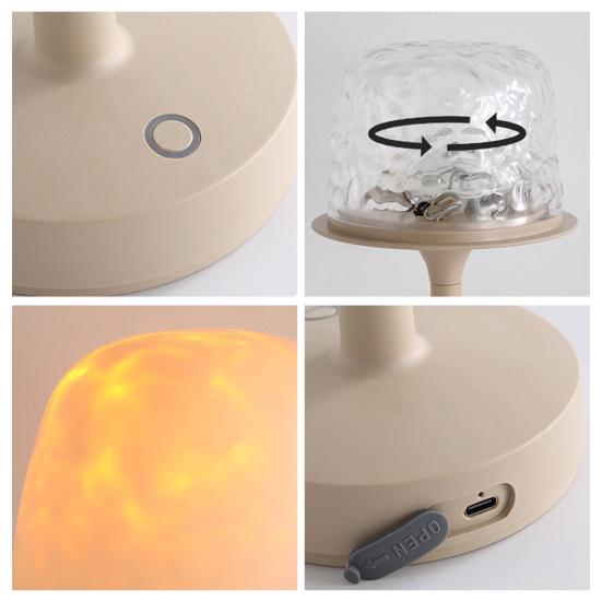LED Night Light with Remote Control Dimmable Rechargeable 16 Colors
