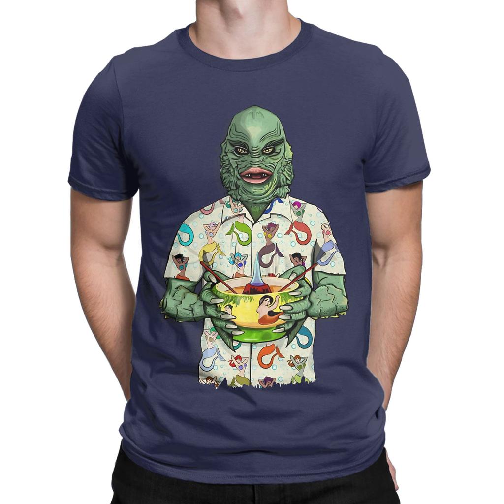 Tiki Ccreature With Mermaid Shirt Novelty 100 Cotton Tshirt Ccreature From The Black Lagoon Tees Tops For Unisex