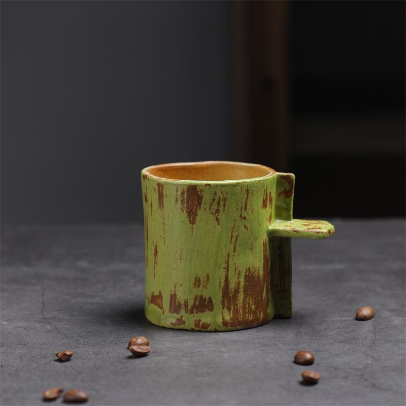 Ceramic Breakfast Cup High Value Couple Water Cup Coarse Pottery Coffee Cup Retro Mug Nordic Creative Cup