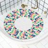 Cuscino Circolare Antiscivolo per Bagno Doccia Bagno Fondo a Rete Vuota Drenaggio Speciale Cuscinetto Anti-caduta Durevole