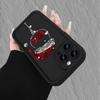 Christmas hat and wine glass printed phone case suitable for iPhone 17 16 15 14 13 12 11 Pro/Max/Plus anti drop and shockproof