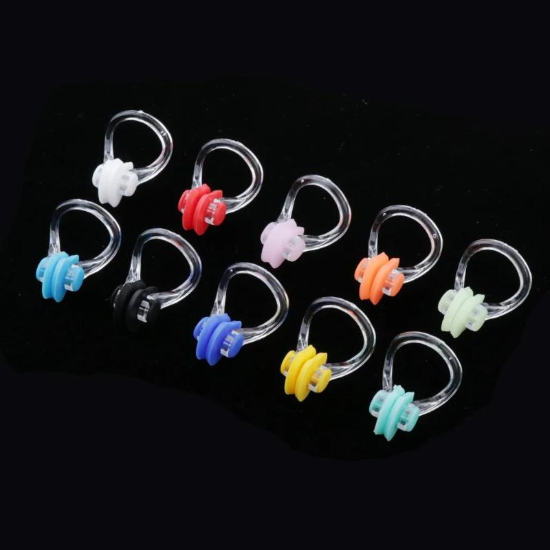 Swimming Nose Clip Soft Skin-Friendly Silicone Reusable Waterproof No Hurt for Adult Kids Diving Beginner