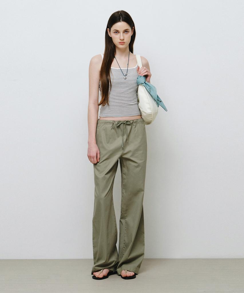 MONGDOL Essential String Cotton Pants Khaki Mdpt080Khaki