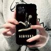 N-Nirvanaes Rock Band Phone Case For IPhone 17 16 15 Plus X 14 11 12 13 Mini Pro Max Mobile Case