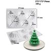Mixed Styles Christmas Tree Series Chocolate Silicone Mold Santa Baking Set Cake Biscuit Jelly Mold Party Festival Candle Decor