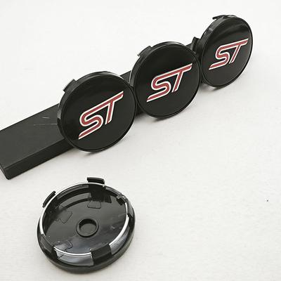 4PCS 60mm ST Line Logo ST Car Wheel Center Hub Caps Rim Cover For Ford Focus Mondeo Mustang Fiesta Kuga MK2 Hubcaps Accessories