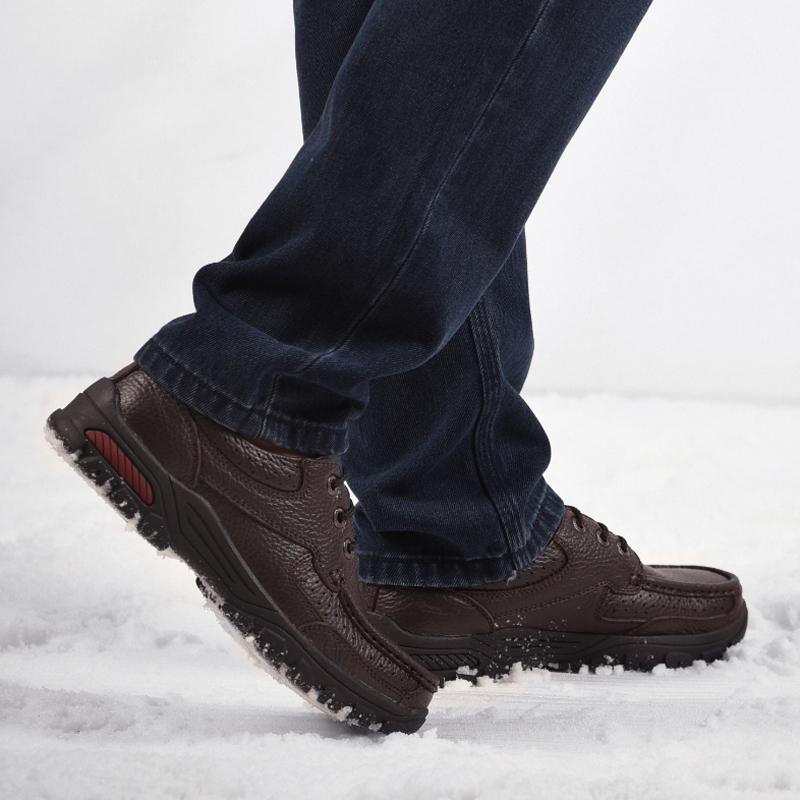 Кожаные мужские лоферы большого размера — фото 14