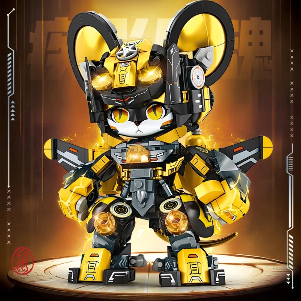 2025 Mechanický set stavebnic Panda a Zvěrokruh ve stylu Kung Fu 12 v 1, Kloubový model zvířete Hračky pro chlapce Narozeninové dárky