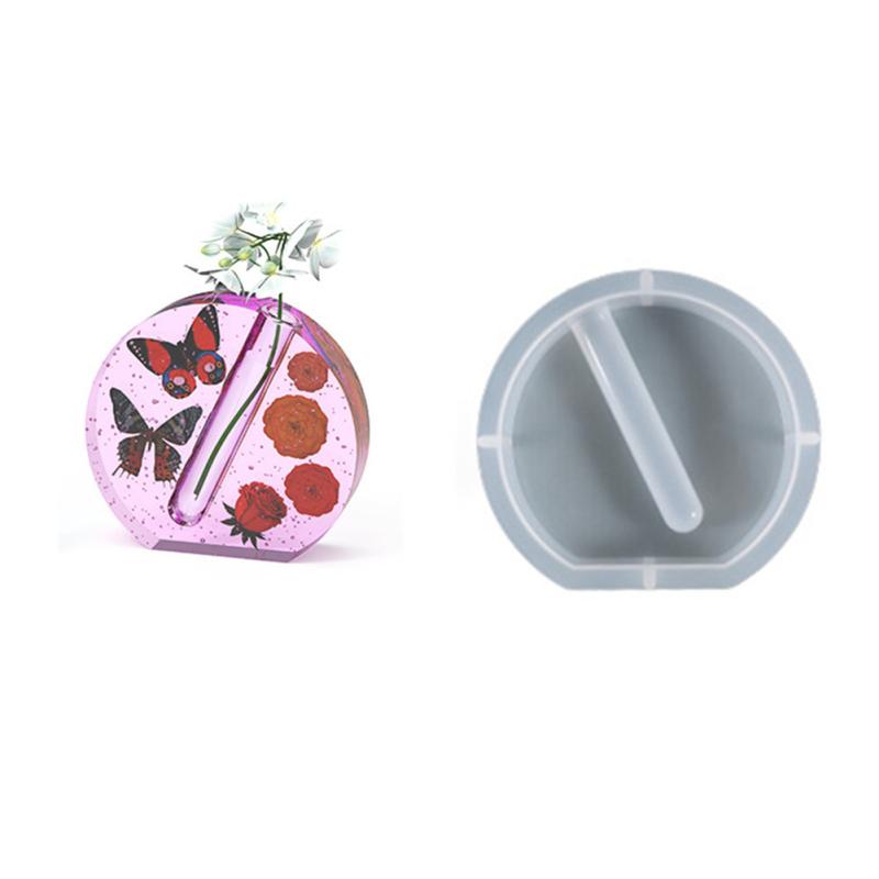 Silicone Mold Resin Casting Mold With Test Tubes For Hydroponic/flowers Home Office Desktop