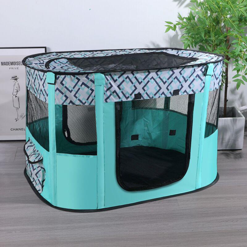 Pet Supplies Cat and Dog Villa: Spacious Tent and Enclosed Fence for Kittens and Puppies