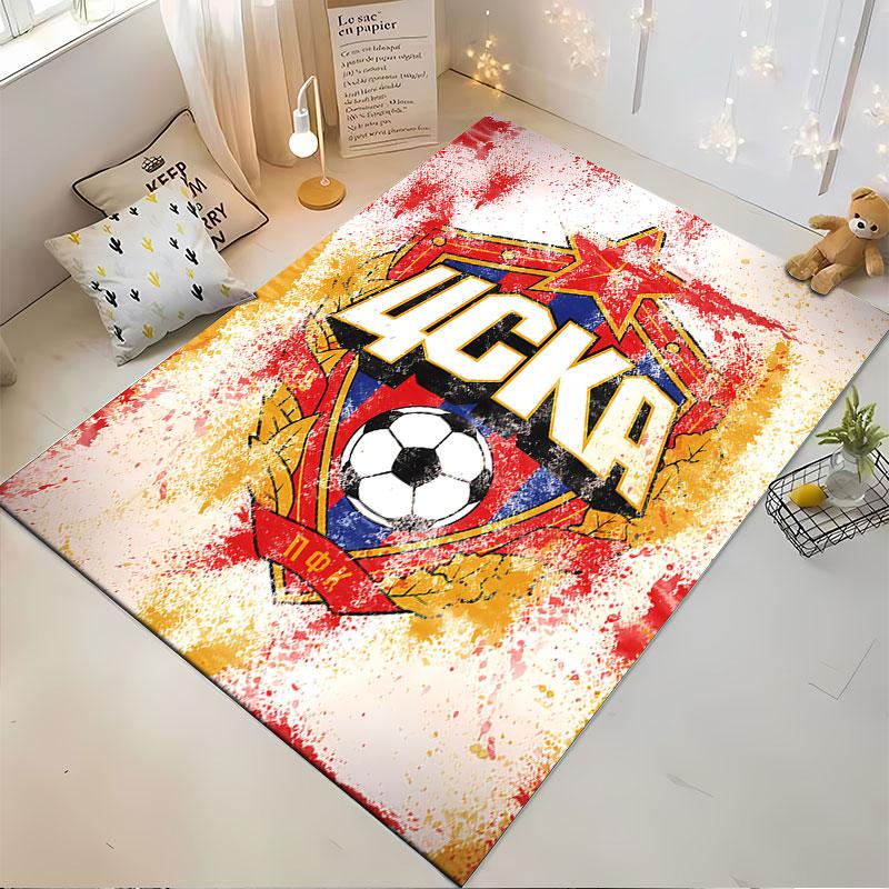 CSKA Soccer Badge Carpet suitable as a non-slip mat for the living room or bedroom sofa