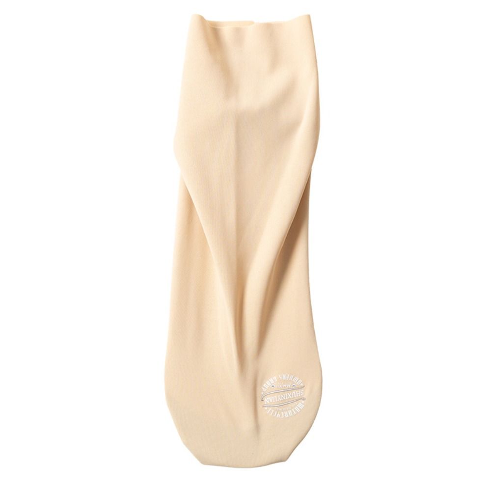 

Seamless Ice Silk Tube Socks Solid Color Short Socks Cool Women Socks Summer тілесний