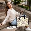 Cute Ghost Pattern Tote Bag Casual Portable Shopping Handbag for Daily Use