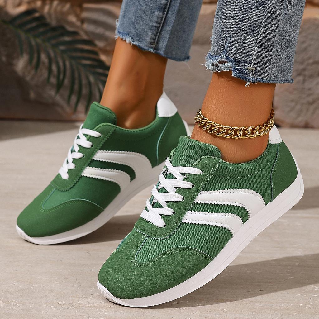 Large size casual sports shoes new lace-up versatile Forrest Gump shoes soft sole non-slip running shoes student shoes women