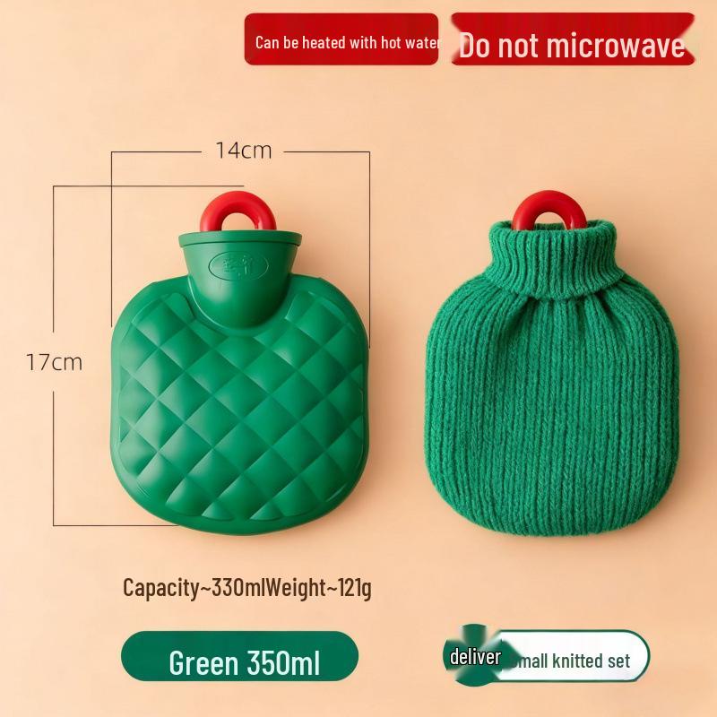Plush Explosion-Proof Hot Water Bottle for Girls - Winter Hand and Abdomen Warmer, Available in Large and Small Sizes.