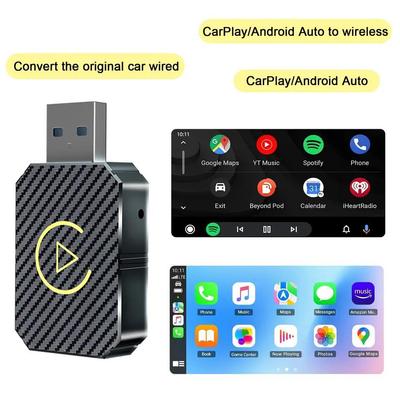 Bezdrátový adaptér CarPlay 2 v 1 Bezdrátový adaptér Android Auto Smart Mini Box USB dongle Plug and Play Rychlé připojení WiFi