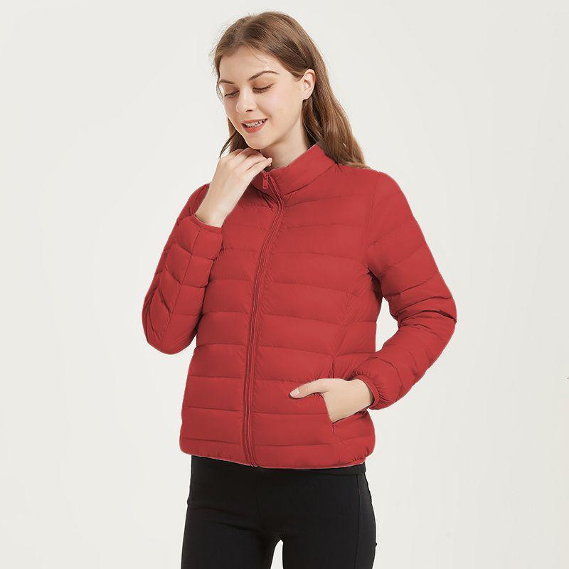 2023 Women's Short White Duck Down Jacket - Lightweight, Hooded, Korean Style, Autumn/Winter, Loose Fit, Stand-up Collar.