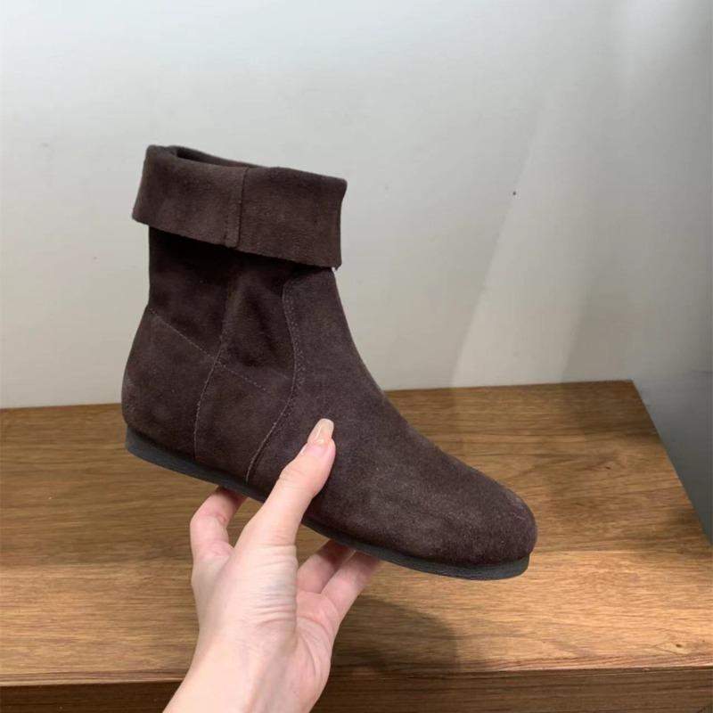 Fashion Women Flats Ankle Boots 2025 Winter New Trends Shoes Designer Elegant Classical Fashion Shoes Dress Snow Short Boots De Mujer