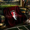 Afc Bournemouth Crest Throws Blanket Flannel Blankets Plush for Couch Bed Gifts for Men Women Travel picnic blanket Christmas fan gifts