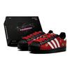 Originals Superstar 2 Couple, Breloque Teckel, Anti-vieillissement, Baskets Basses Mignonnes Skateboard Unisexe Rouge Marron JH9977(TeamS1-S-BOX)