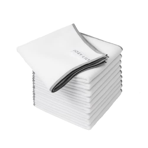 ROSY LILY Microfiber Cloths, Thick, Highly Absorbent, Quick-Drying, for Cleaning, Kitchen, Commercial Use, Car Washing, Mopping, Dish Cloths, Windows,